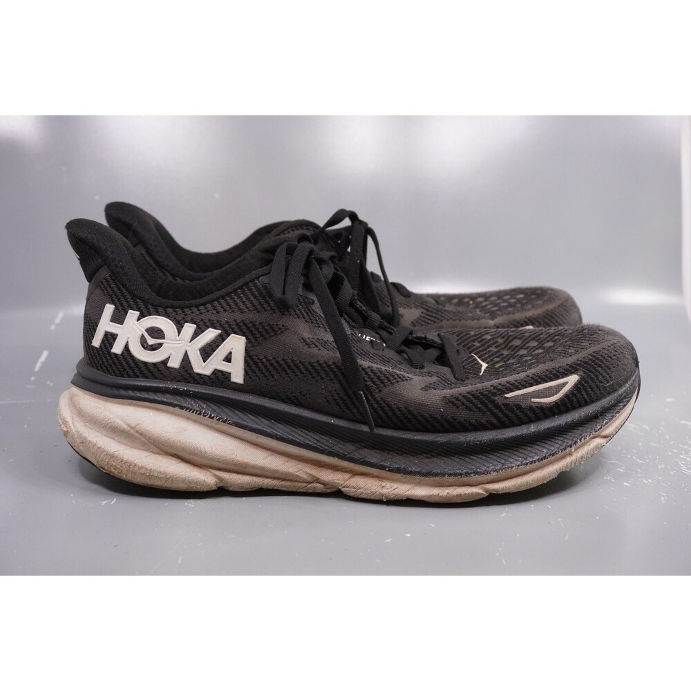 HOKA ONE ONE Clifton 9 Shoes Womens Size 11B Black Running Sneakers